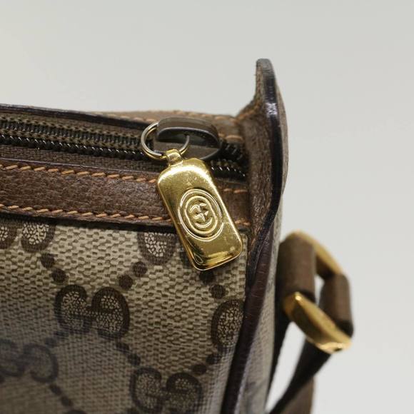 GUCCI GG Canvas Web Sherry Line Shoulder Bag Beige Green 39.02.032 Auth 48249 - Picture 9 of 16